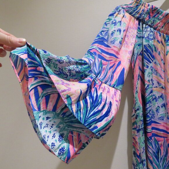 LILLY PULITZER Tobyn Tunic Off Shoulder Dress in Gypset Paradise Preppy Size S - Picture 13 of 15